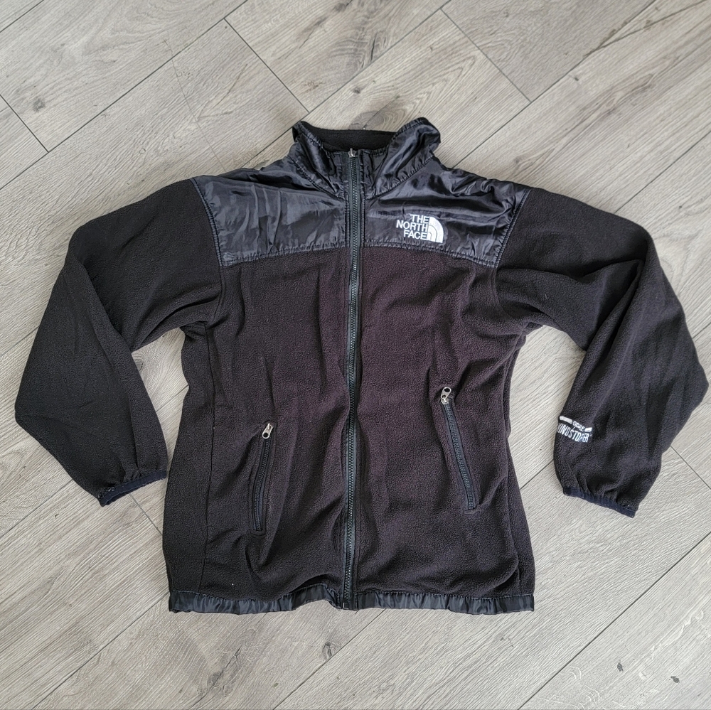North Face Women Summit Series Wind Stopper Water Proof Sz M Fleece Black Jacket
